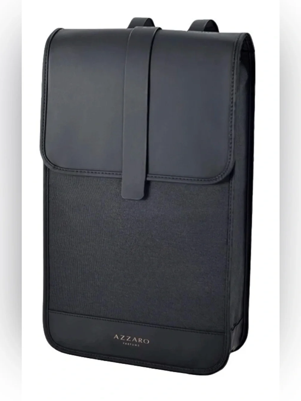 AZZARO PARFUMS GOLD LOGO BLACK SPORT TRAVEL BACKPACK LIMITED EDITION EXCLUSIVE